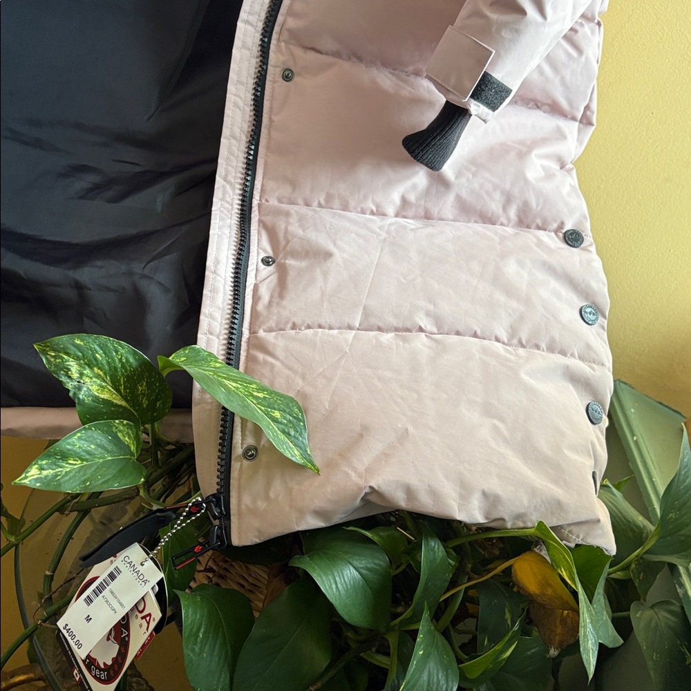 Canada weather gear Long Hooded Puffer Coat in Blush Pink - Picture 5 of 15